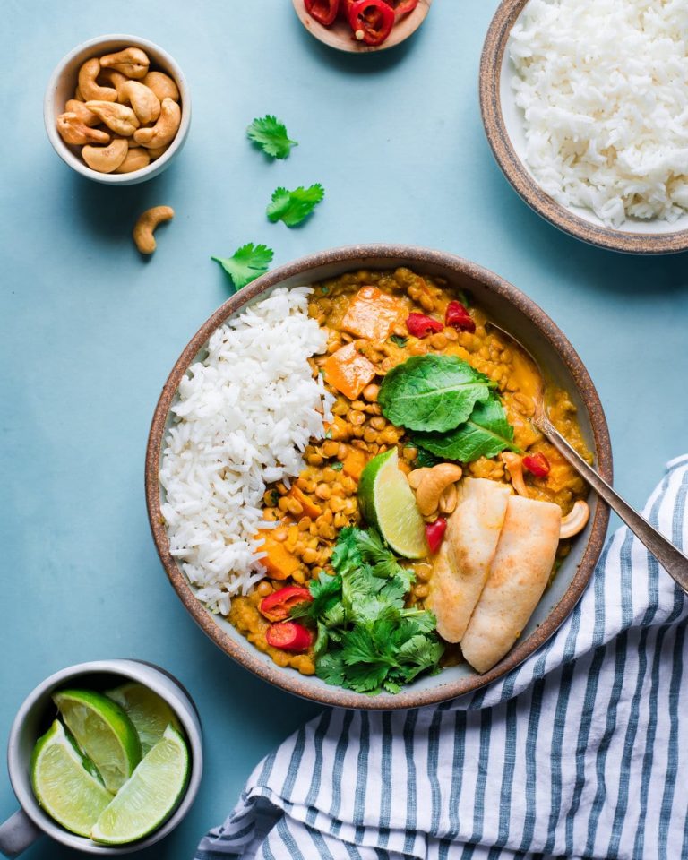 butternut squash lentil curry