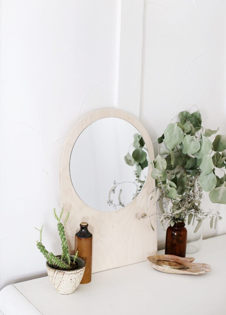 DIY Decor Plywood Arch Mirror