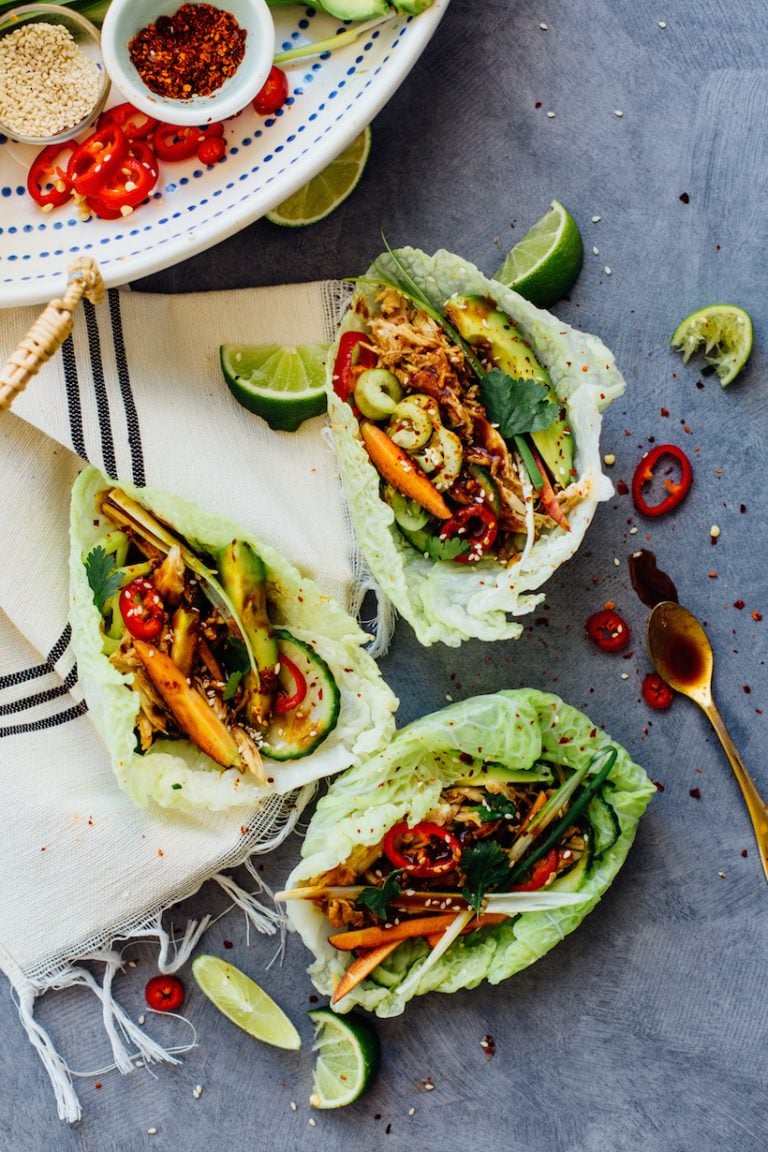 Hoisin Chicken Cabbage Tacos, rotisserie chicken recipes

