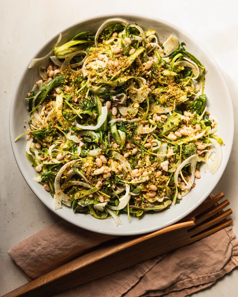 Lemony Shaved Fennel Asparagus Salad from The First Mess