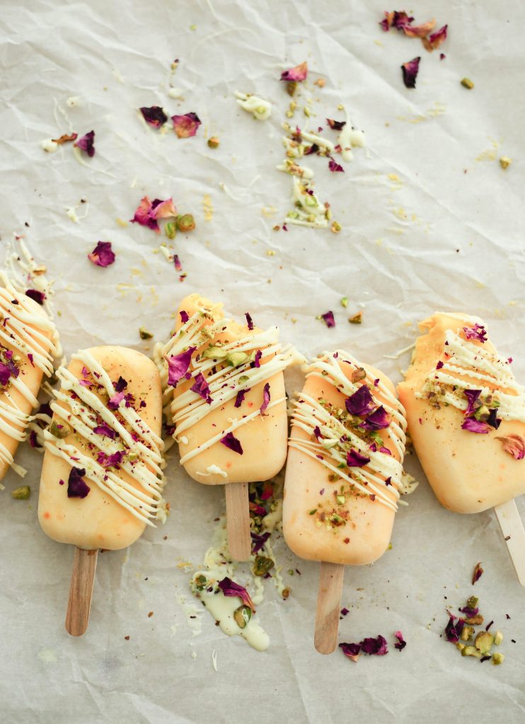 Mango Lassi Popsicles