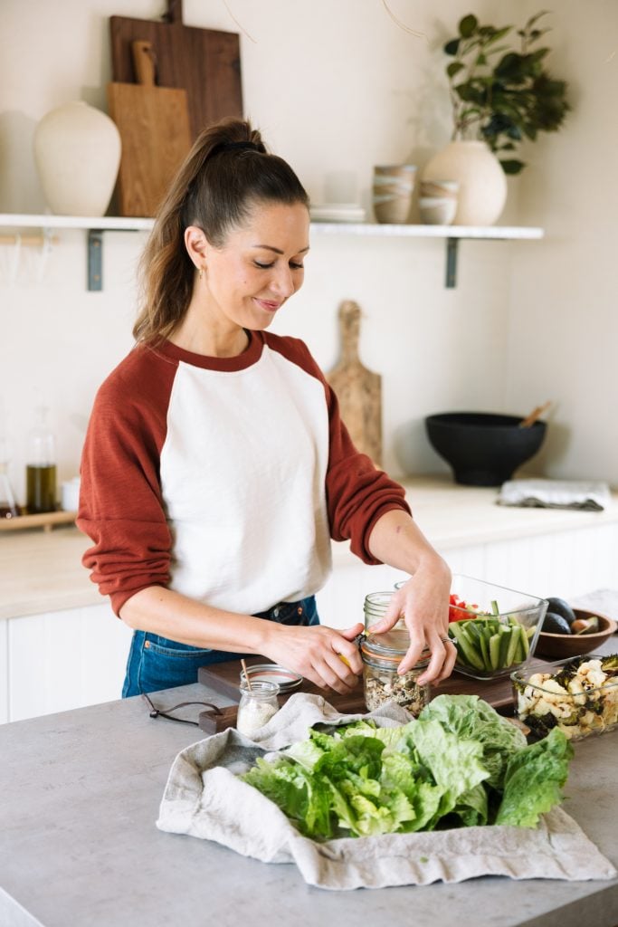 camille styles meal prep, vegan lunch ideas