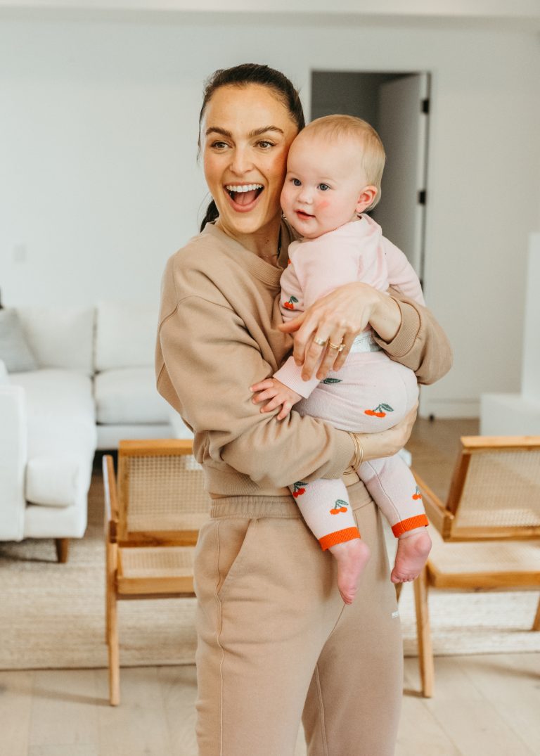 mother holding baby, mother's day gift