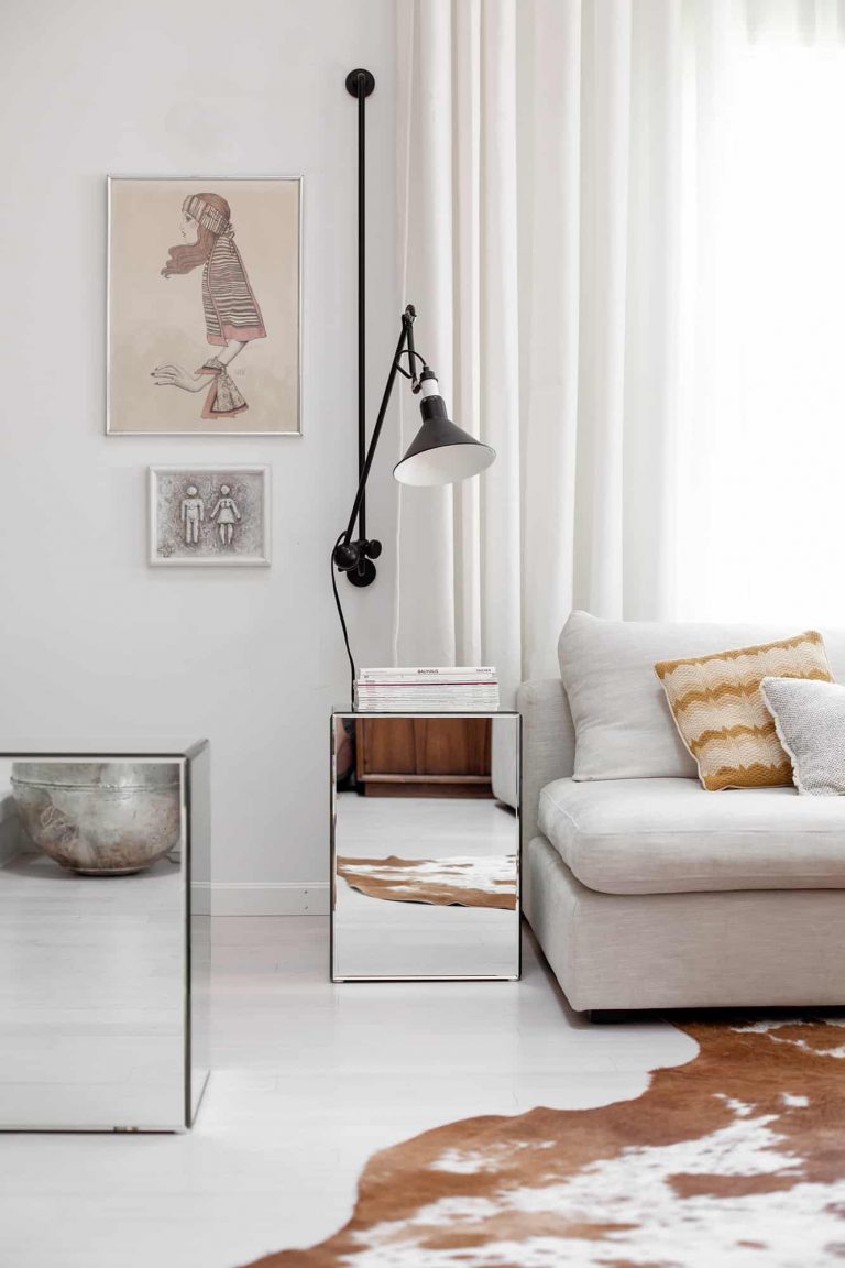 Mirrored Side Tables
