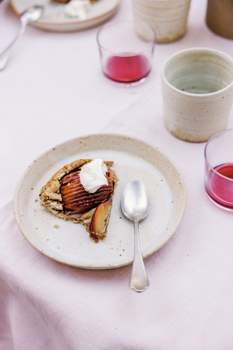 plout galette with creme fraiche 