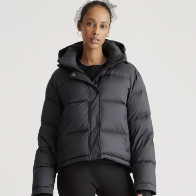 Quince responsible down cropped puffer jacket