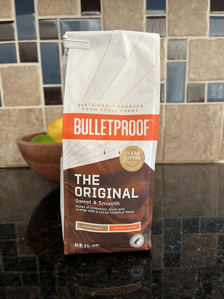 Bulletproof coffee with low acidity