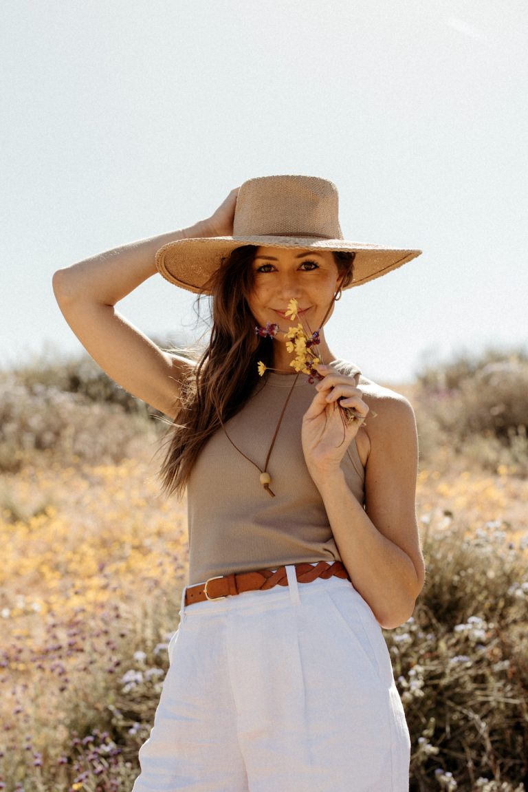 camille styles in joshua tree, hat, aging well