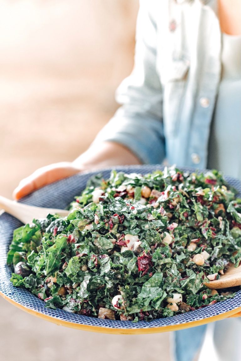 Kale Italian chopped side salad recipe