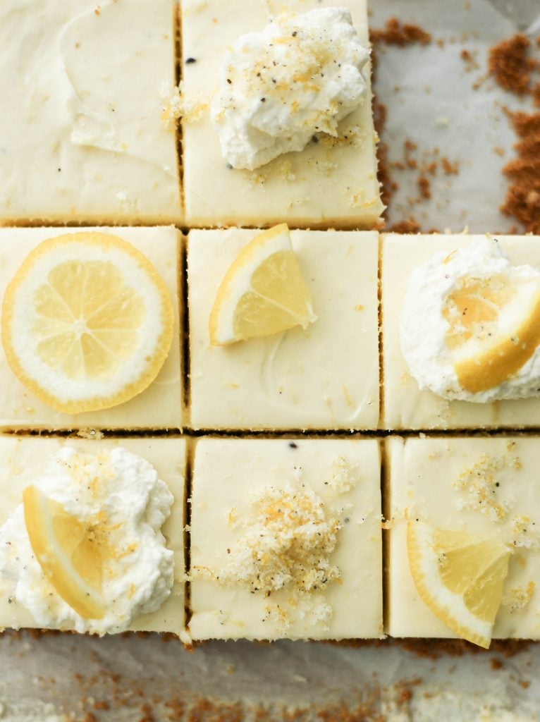 No-Bake White Chocolate Lemon Cardamom Slices