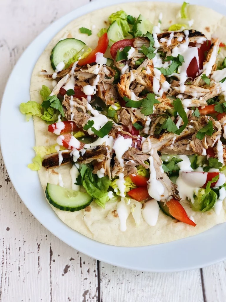 slow cooker chicken shawarma