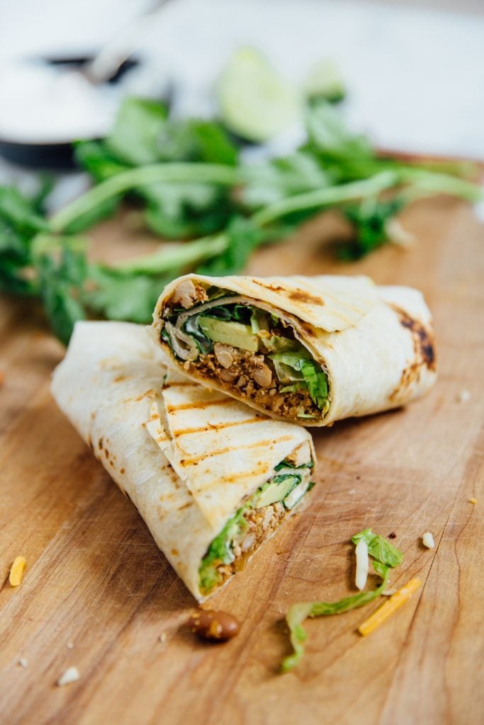 tofu scramble breakfast burrito_healthy freezer meals