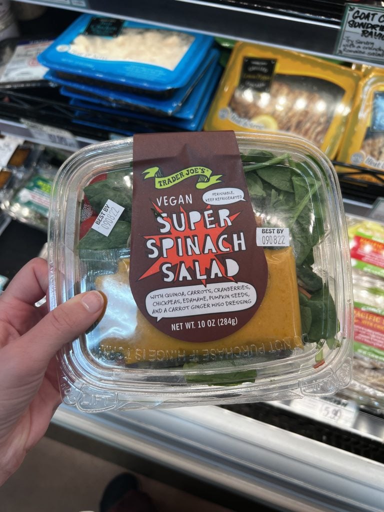 Trader Joe's Vegan Super Spinach Salad
