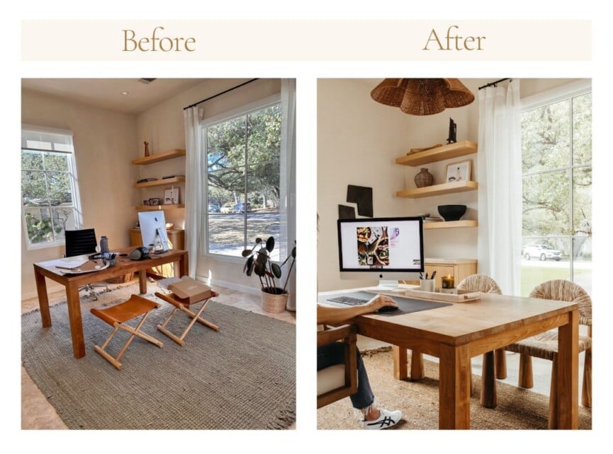 camille styles home office makeover