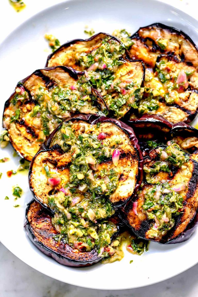 Grilled Eggplant Chimichurri