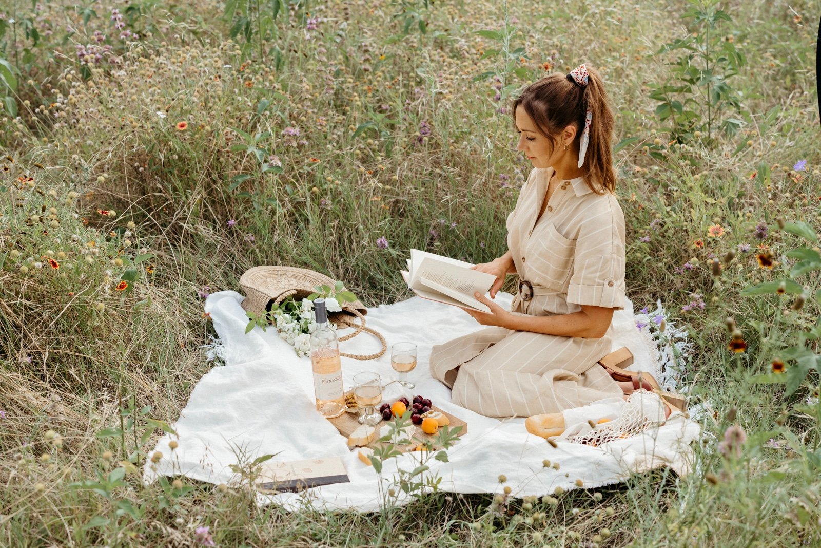 Ästhetisches Picknick mit französischer Inspiration