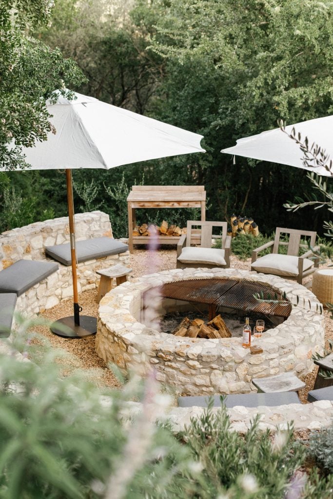 Camille Styles backyard firepit