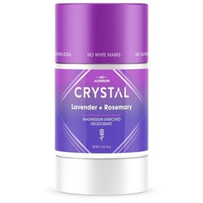 Crystal magnesium enriched natural deodorant.