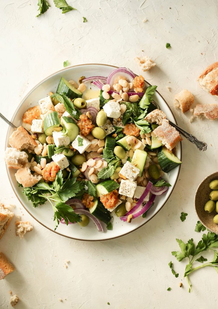 Feta Salad With White Beans and Lemon Relish