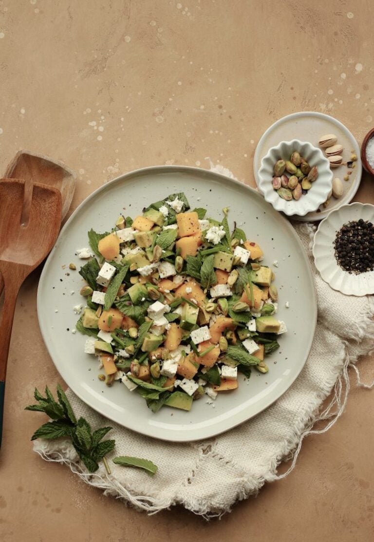 mango, avocado, and feta salad_easy summer salads