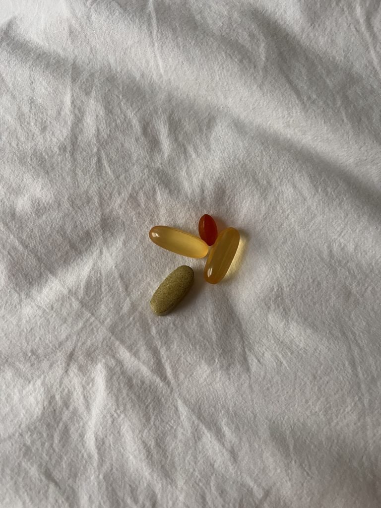 Various supplement capsules.