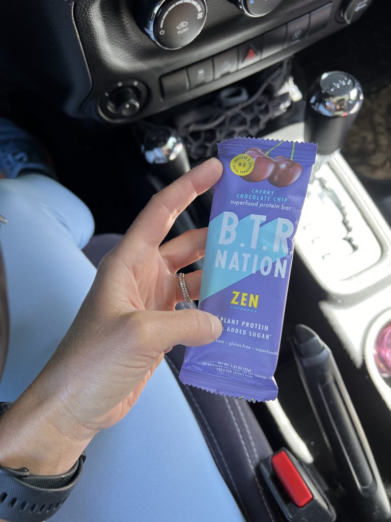 B.T.R. Nation protein snack bar.