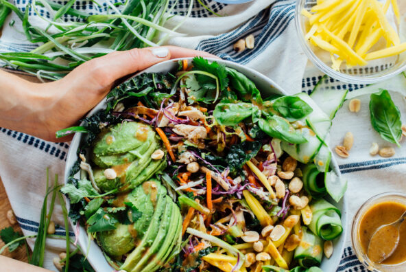 thai chicken salad mixed