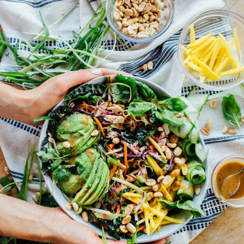 thai chicken salad mixed
