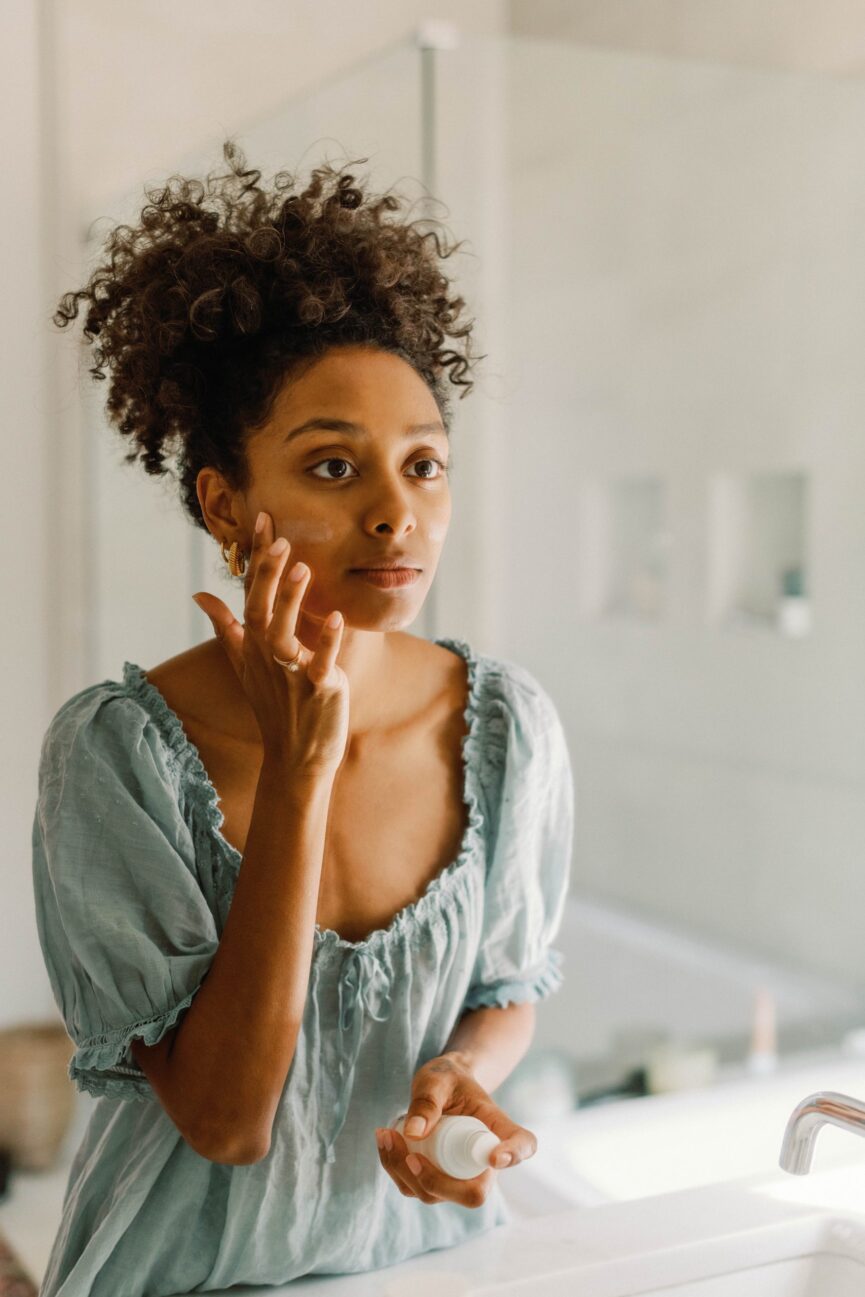 The woman who applies the best eye cream