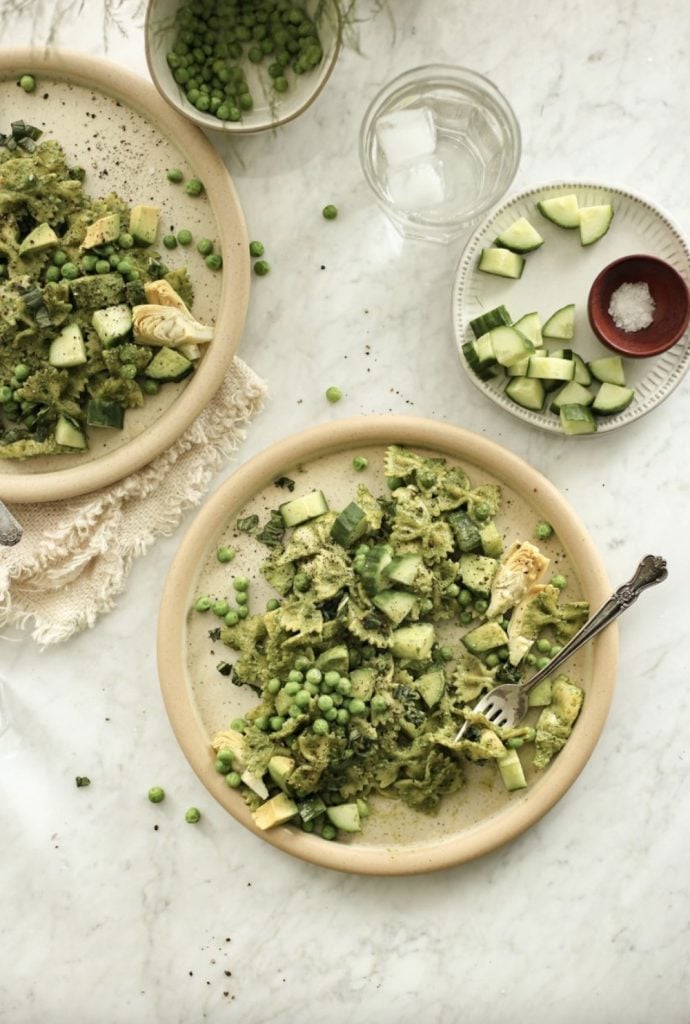 green goddess pasta salad_beach dinner ideas