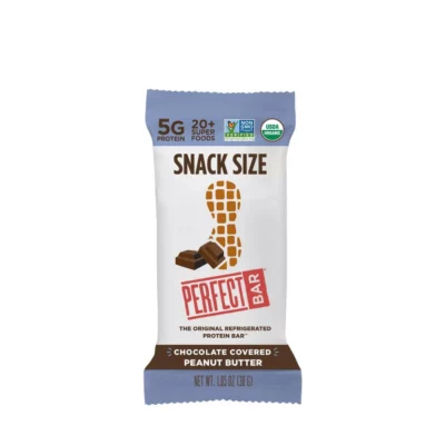 Perfect Bar Snack Size Chocolate Covered Peanut Butter Protein Bars