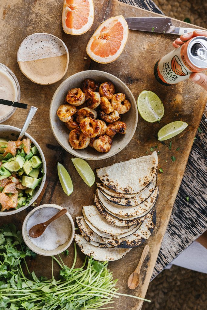 best grilled shrimp tacos with grapefruit salsa3