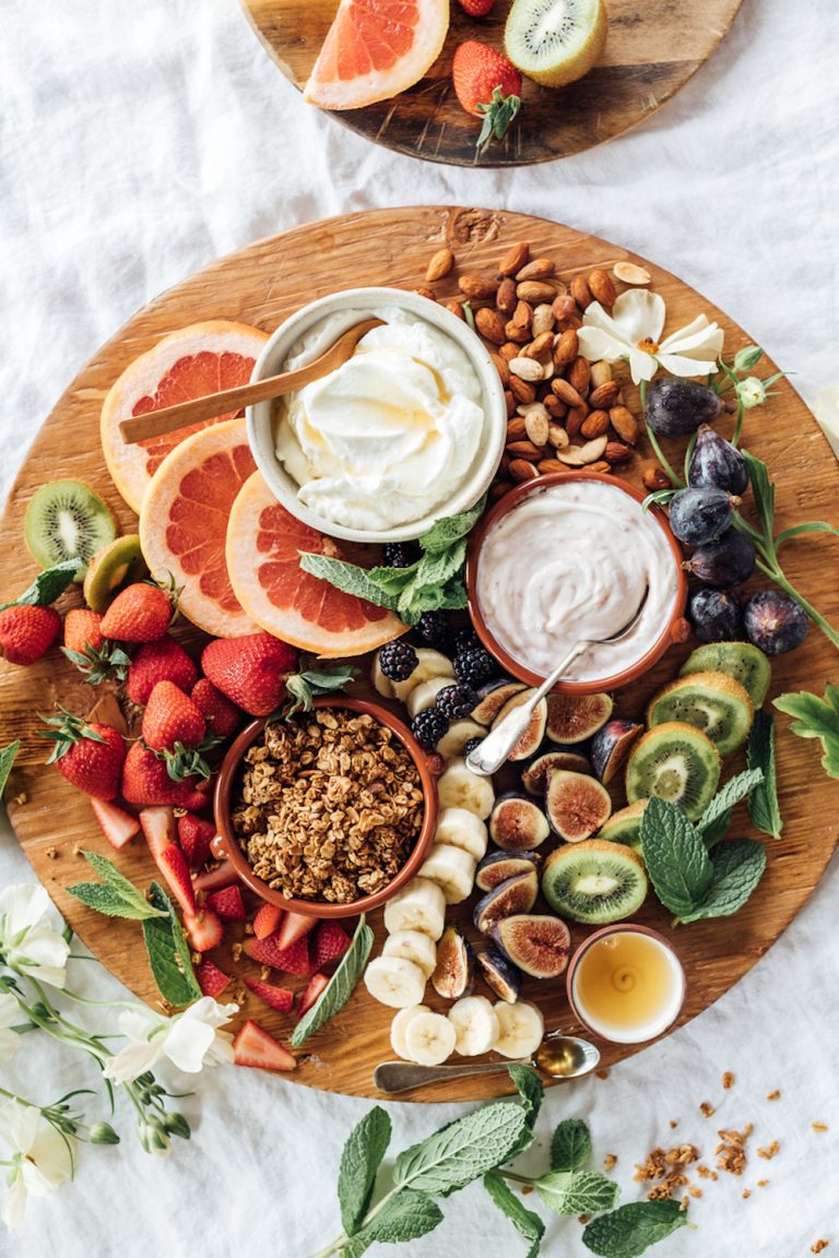 Granola board for breakfast.