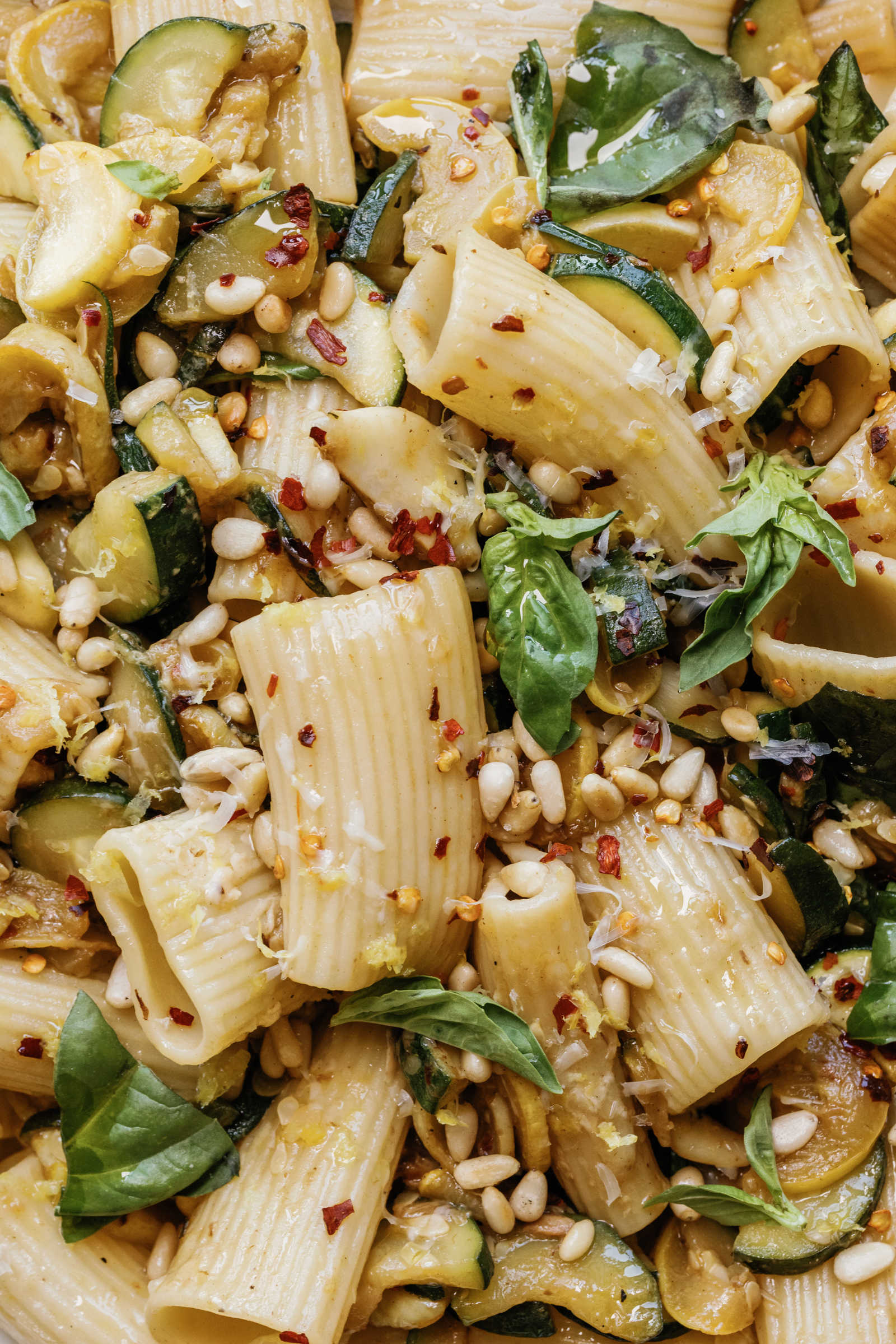 summer squash zucchini pasta