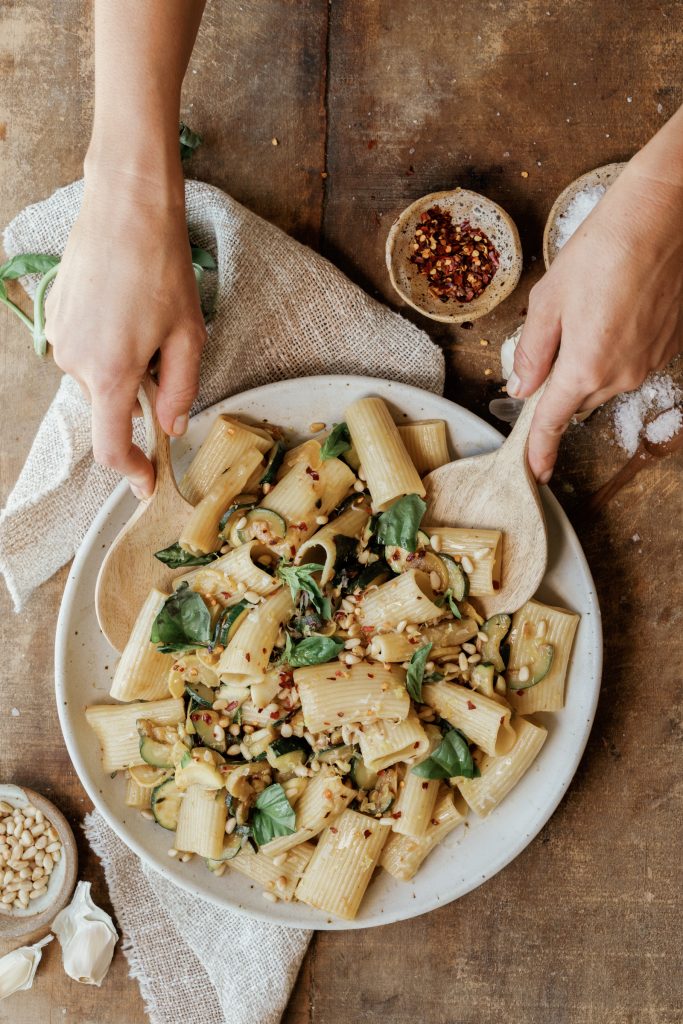 summer squash zucchini pasta