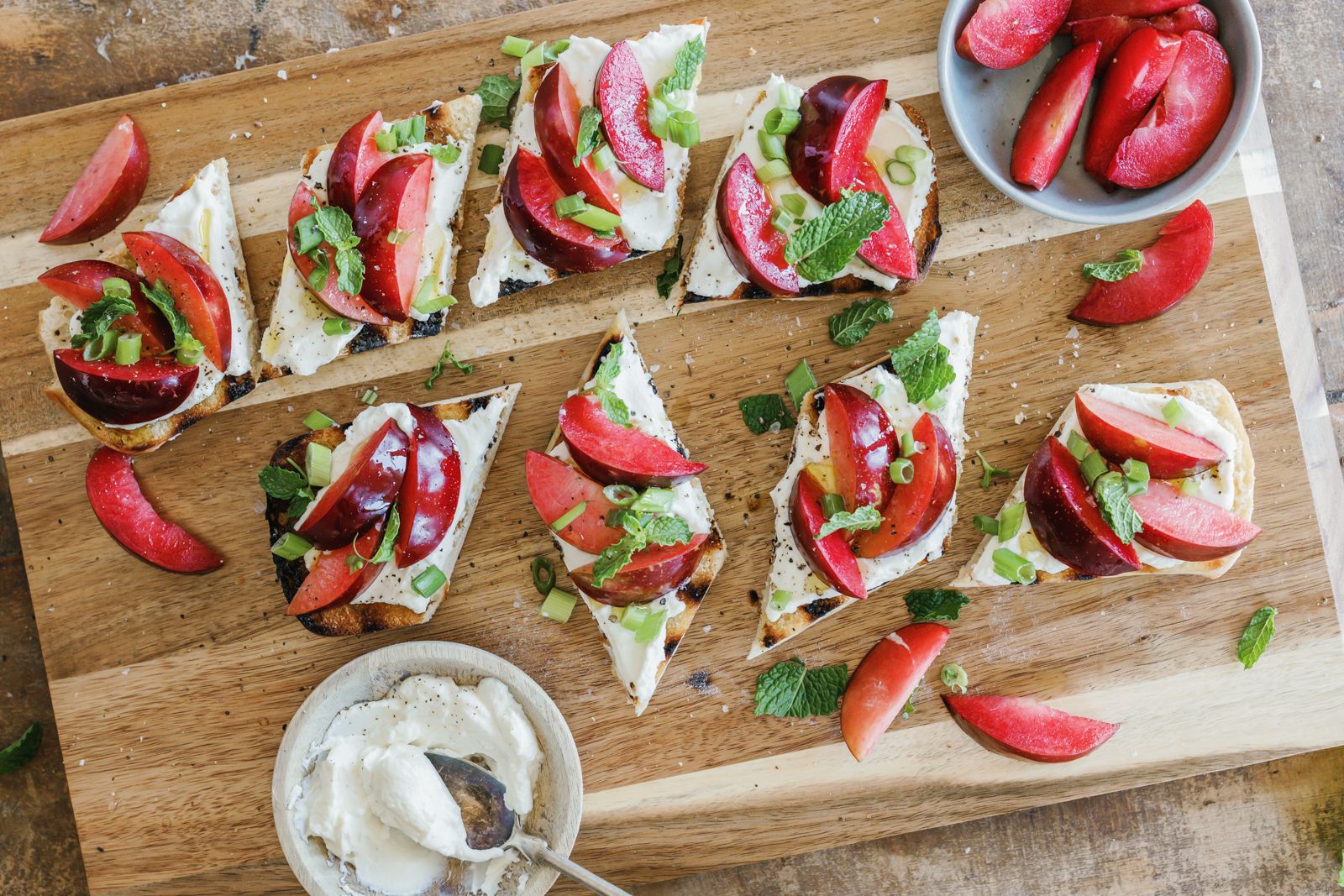 Ricotta and Plum Bruschetta Is the Simplest Summer Snack