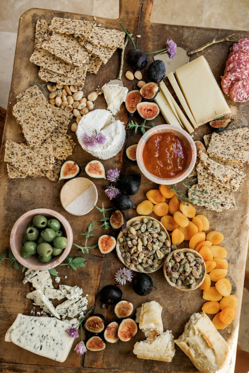 Spring cheese board.
