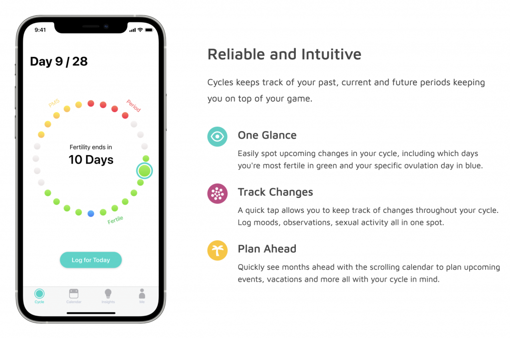 Cycles app_best period tracker app