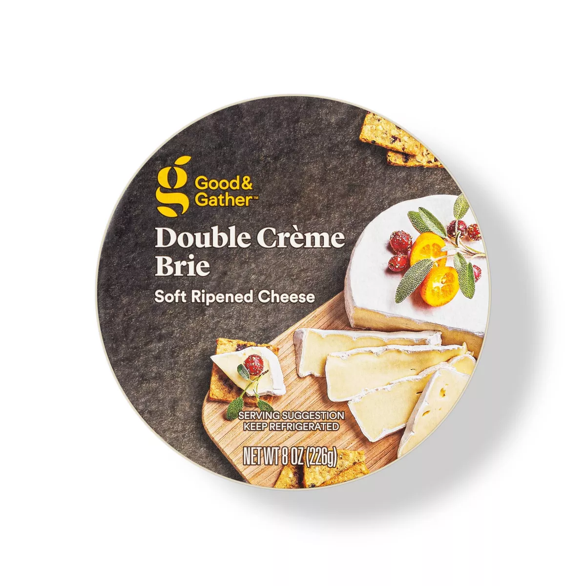 Double Crème Brie Cheese Wheel - 8oz - Good & Gather™