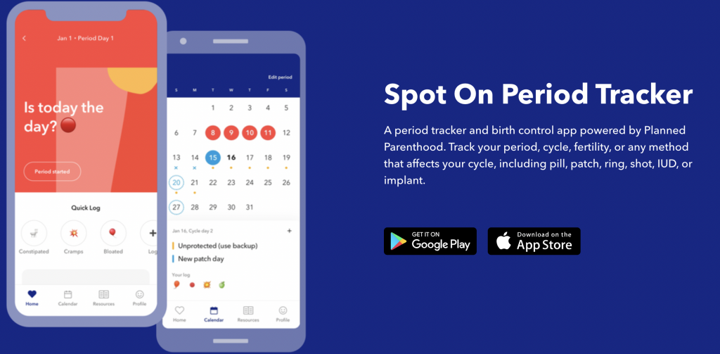 Spot On app_best period tracker app