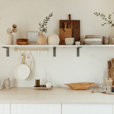 Airy, minimalist kitchen.