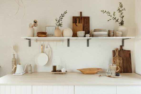 Airy, minimalist kitchen.