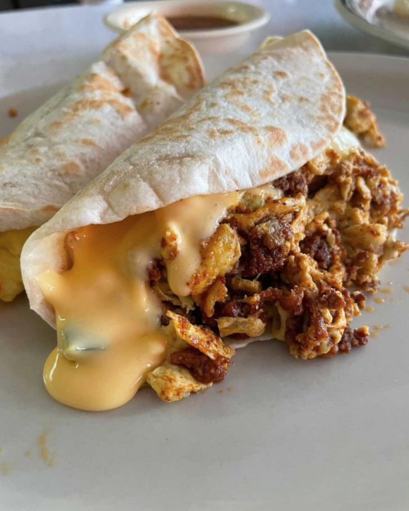 breakfast tacos from ciscos in austin texas