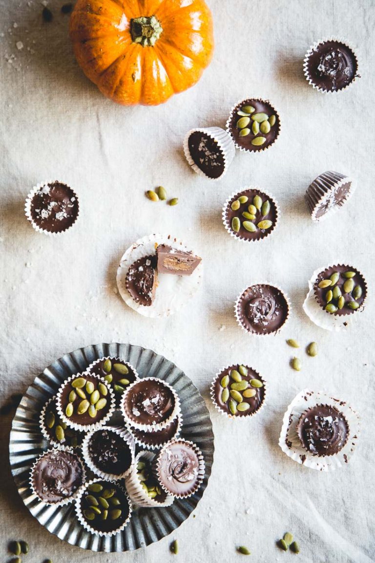 pumpkin date caramel cups