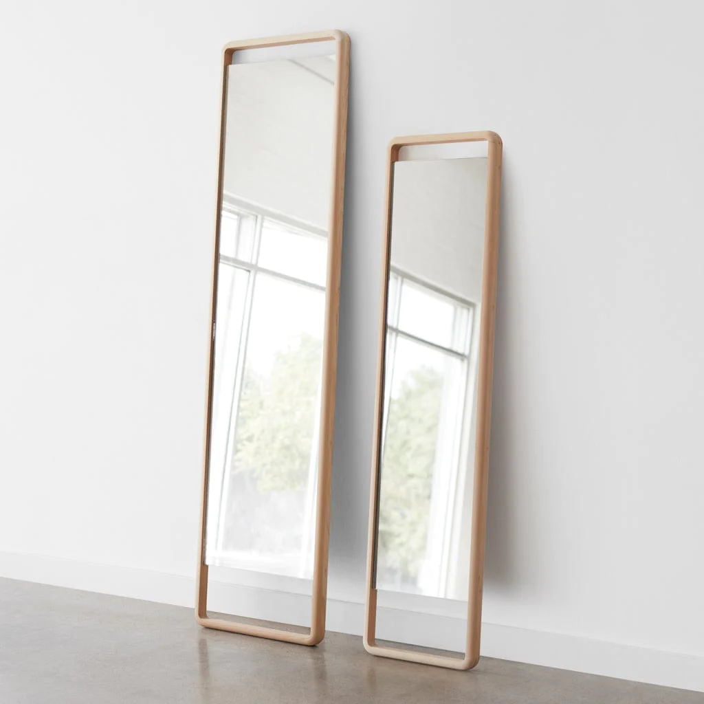 hinoki wood mirror standard