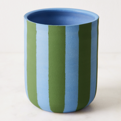 Limited-Edition Handmade Stripes Mug, by Ekua Ceramics