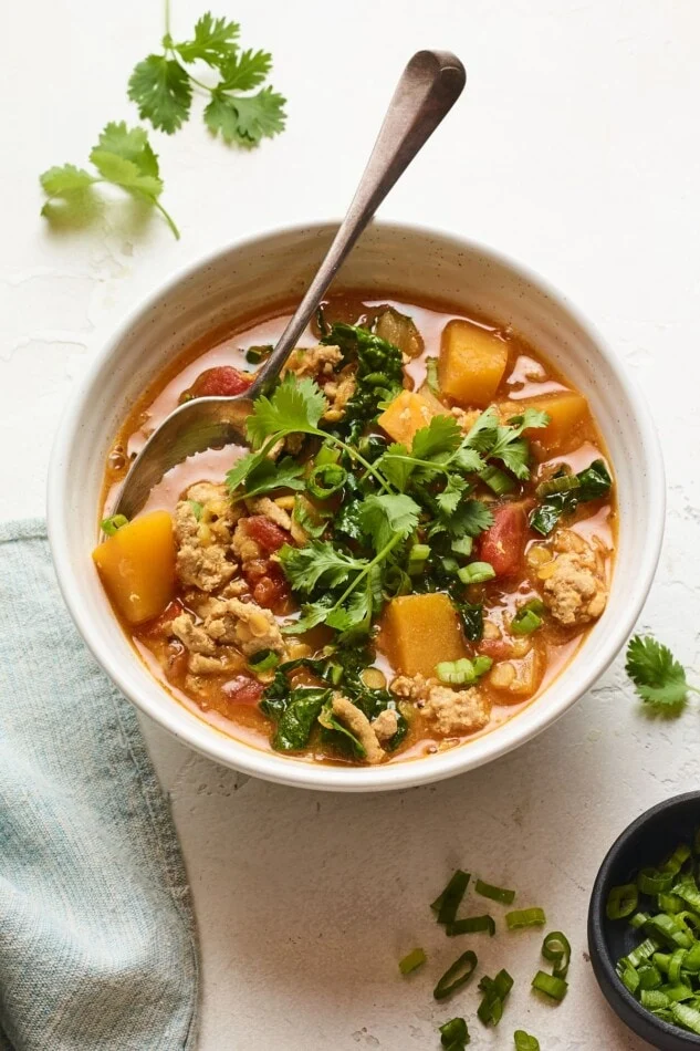 butternut squash and turkey chili