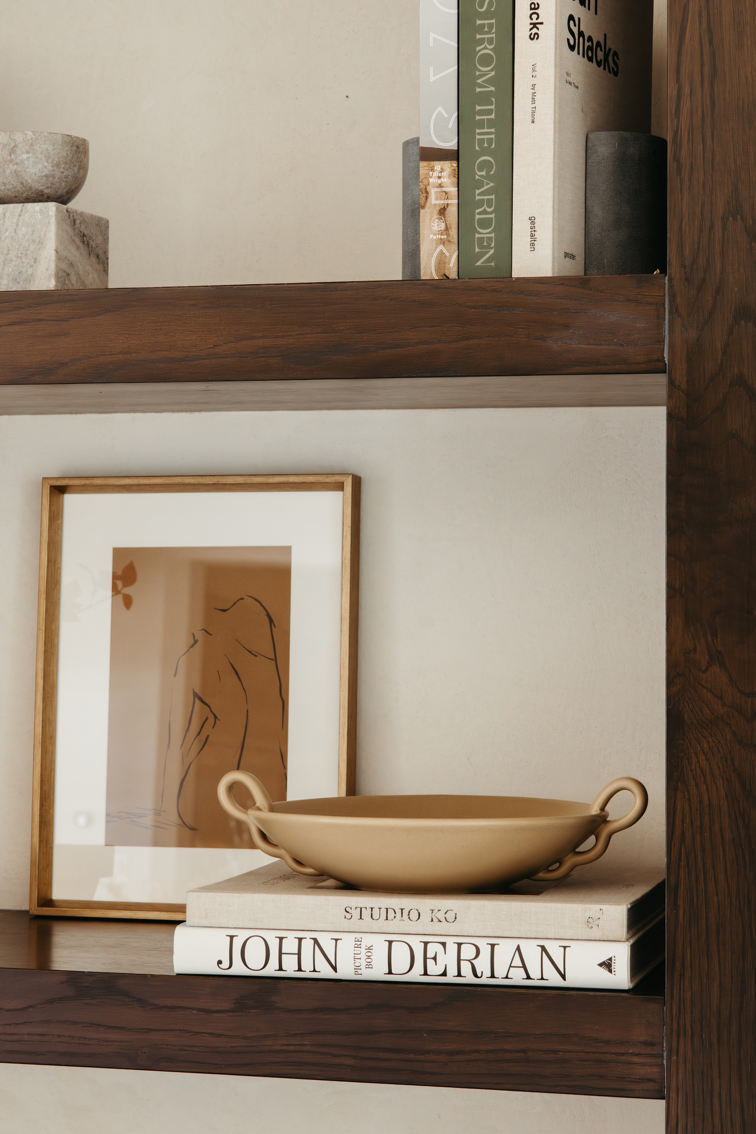 how to style a bookshelf, camille's living room shelves, fall decor, target, art