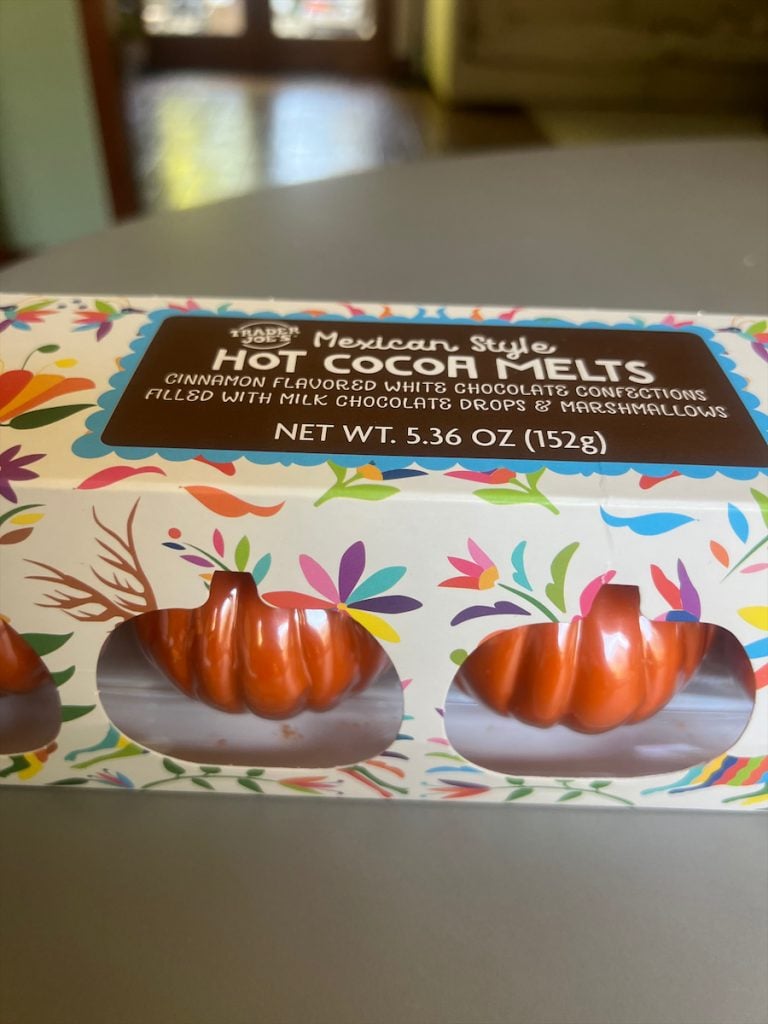 trader joe's fall 2023 Mexican Style Hot Cocoa Melts