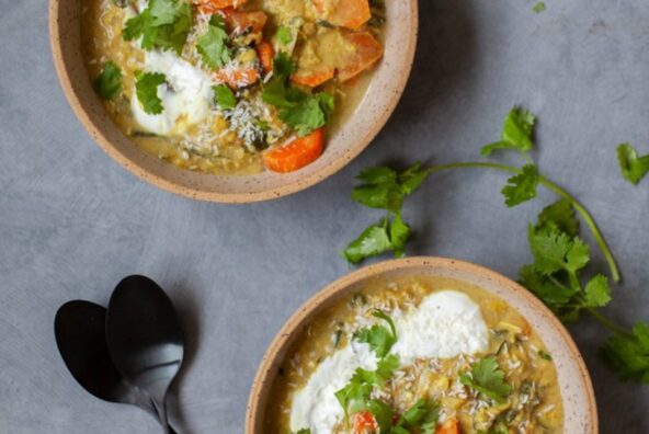 coconut curry red lentil soup